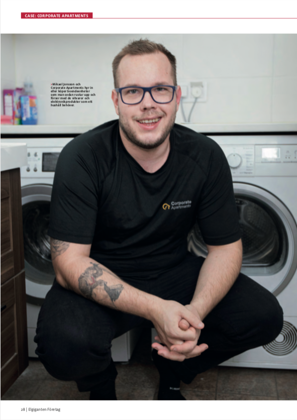 Corporate Apartments featuring in corporate magazine